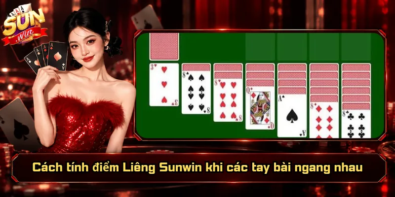 Cách tính điểm Liêng Sunwin khi các tay bài ngang nhau