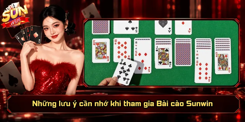 Những lưu ý cần nhớ khi tham gia Bài cào Sunwin
