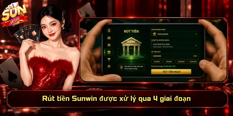 Rút Tiền Sunwin – Chủ Động Số Dư, Linh Hoạt Nguồn Tiền 1 Rút tiền Sunwin được xử lý qua 4 giai đoạn