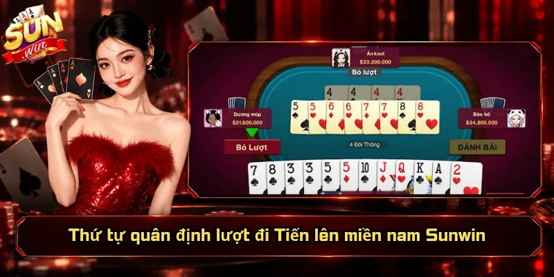 Thứ tự quân định lượt đi Tiến lên miền nam Sunwin